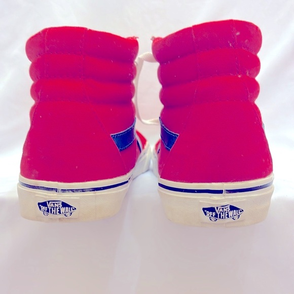 Gently Worn Vans Skateboard Hi Shoes Red US Men 10 - Picture 6 of 8